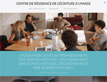 Tablet Screenshot of ecritureimage.fr